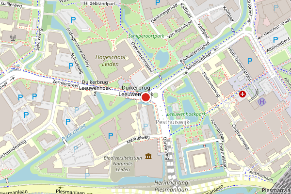 Brandweer-melding op Zernikedreef, Leiden op 27 juni, kaart-overzicht