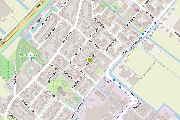 Ambulance-melding op Bremstraat, Noordwijkerhout op 27 juni, kaart-overzicht